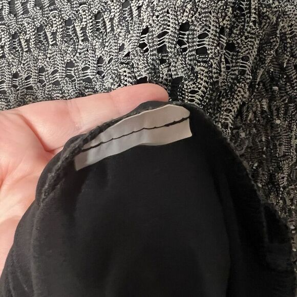 Joseph Ribkoff Tunic Top Womens 4 Crochet Overlay Buttons Layered Career - Picture 7 of 12